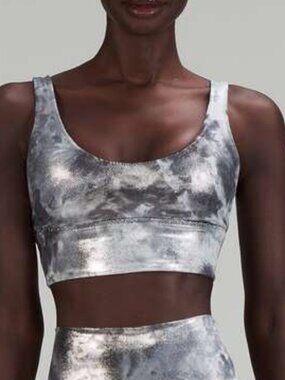 Lululemon Align Bra Shine Size 10 Diamond Dye Starlight Graphite Grey